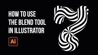 How to use the blend tool in adobe illustrator and create YOUR first epic LOGO | Typefool