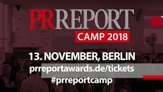 PR Report Camp 2018 am 13. November im Kosmos in Berlin