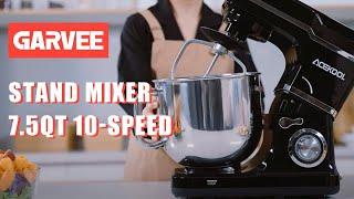 GARVEE  Mixer MC1 660W 7.5 Quart 10 Speeds Tilt-Head Stand Mixer