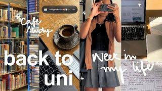 COLLEGE VLOG  | 6am productive week, library study, busy uni days, aesthetic vlog!