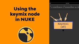 Using the KeyMix node in Nuke to combine alphas.