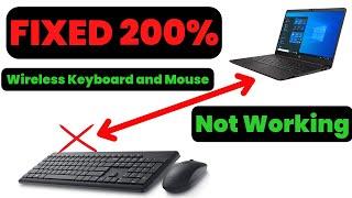 Wireless Keyboard and Mouse Not Working in Windows 10 /11/7/8 || HP / DELL / Logitech / Lenovo