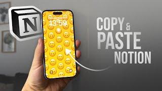 How to Copy and Paste Notion on iPhone (tutorial)