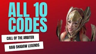 ALL CODES: Call of the Arbiter Code Chase 1-10 RAID: Shadow Legends LIMITED TIME