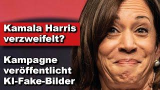 Kamala Harris verzweifelt? Kampagne veröffentlicht KI-Fake-Bilder (Wochenstart)