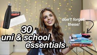 Everything you ACTUALLY NEED for uni & school | 30 essential items you can't forget for university.