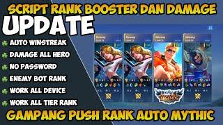 NEW UPDATE SCRIPT RANK BOOSTER DAN DAMAGE ALL HERO MOBILE LEGENDS