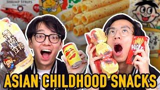 Trying our Childhood Asian Snacks