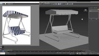 3dsmax Tutorials, Tutorial on 3D Modeling a Stylish Indoor & Outdoor Swing in 3dsmax