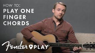 Learn How to Play One Finger Chords on an Acoustic Guitar | Fender Play | Fender
