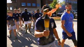 Watch as officers carry 'Flame of Hope' through Columbus streets