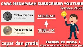 CARA MENAMBAH SUBSCRIBER YOUTUBE UNTUK PEMULA 2020