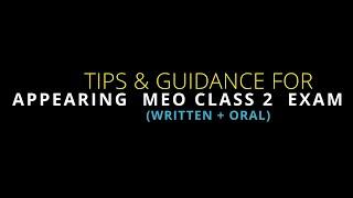 GUIDANCE & TIPS FOR APPEARING MEO CLASS 2 EXAM (WRITTEN+ORAL) BASIC INFORMATION #DG SHIPPING# MMD#