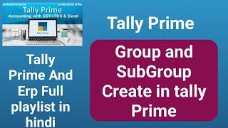 tally prime me group and subgroup । tally me group ke under subgroup create kaise kare ।