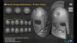 60 Zbrush Damage Metal Brushes