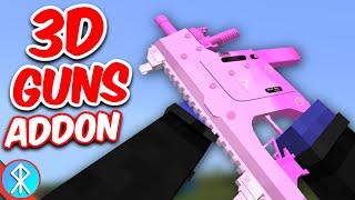 This Addon Has The BEST 3D GUNS (MCPE/Bedrock Minecraft)