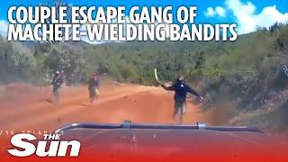 US couple narrowly escape gang of machete-wielding bandits