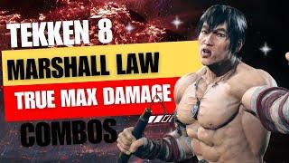 Tekken 8 Law True Max Damage (Without Rage and Wall)