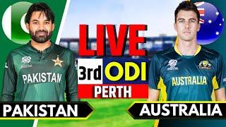 Pakistan vs Australia, 3rd ODI | Live Cricket Match Today | PAK vs AUS Live Match Today | PAK vs AUS