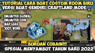 CARA BUAT COSTOM ROOM BIRU CRAFTLAND‼️ EDISI SETELAH UPDATE FREE FIRE MAX - SPESIAL TAHUN BARU 2022