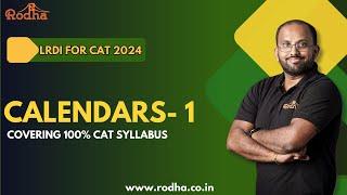 Calendars 1  || LR & DI Preparation || CAT exam Preparation 2024