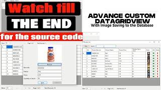 C# WinForms Image CRUD to SQL DB | Advanced DataGridView | Source Code
