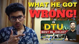 DTU Student Reacts and Fact-Checks @PhysicsWallah  College Review! | DTU College Review