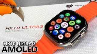 HK10 Ultra 3 Unboxing & Full Review Best Sport SmartWatch (Amoled/1GB ROM/Local Music/TWS) - ASMR