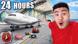 24 HOUR OVERNIGHT CHALLENGE in AIRPORT!