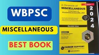 Best Book for WB Miscellaneous Exam by Murshid Alam @CareerSupport3004 | WBPSC Miscellaneous Exam