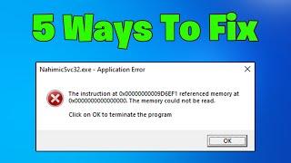 How To Fix Referenced Memory at 0x00000000 The Memory Could Not Be Read - NEW 2025