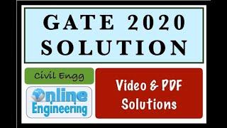 Aptitude Questions | GATE 2020 solutions | GATE 2020 Civil engineering