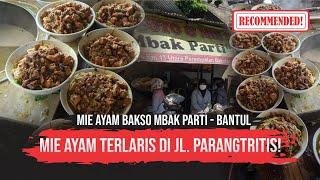 MIE AYAM TERLARIS DI JL. PARANGTRITIS, MIE AYAM BAKSO MBAK PARTI! ASLI ENAK BANGET!