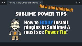 [PT05] How to EASILY install plugins in Sublime Text