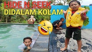 MAIN SEMBUNYI SEMBUNYIAN DIKOLAM RENANG, BOCIL PRANK HILANG BIKIN PANIK! | Mikael TubeHD