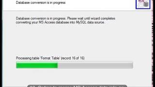 How to migrate ms access database to mysql server