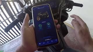 how to connect and disconnect YCONNECT YAMAHA Aerox 155 2023