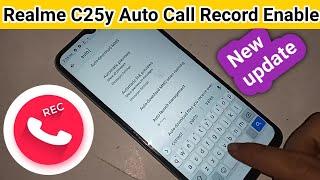 Realme c25y Auto call Recording Setting