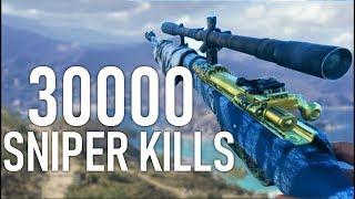 What 30000 Sniper Kills Experience Looks Like on Battlefield 5.....