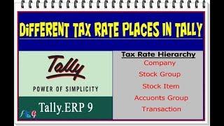 Multi Tax Rate Places In Tally - Learn About Tax Rate Hierarchy