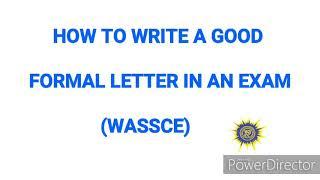 HOW TO WRITE A GOOD FORMAL LETTER. HOW TO WRITE AN APPLICATION LETTER.