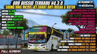 OBB BUSSID TERBARU V4.3.4 SOUND HINO RN285 JET DARAT SUOSS | GRAFIK ETS2 SUPER HD 4K|FULL ROMBAK BUS