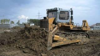 Old russian dozer tractor T-330