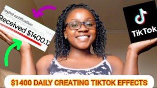 I Confirmed!! How to EARN $1400 DAILY by creating TIKTOK EFFECTS (UNBELIEVABLE )