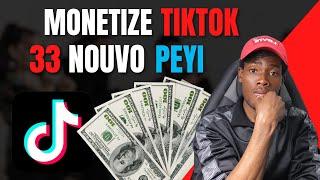 kòman pou monetize tiktok plis moun kapab monetize ak nouvo aktyalizasyon sa #monetize #tiktok