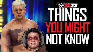 WWE 2K23: Things You Might Not Know #7 (Legend Easter Eggs, Unmasked Superstars,Injured Cody & More)