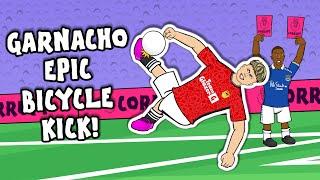 GARNACHO BICYCLE KICK! The Song! (Man Utd vs Everton Goals Highlights)