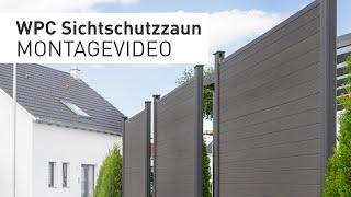 WPC Sichtschutzzaun (Montagevideo)