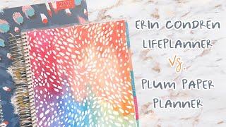 Plum Paper Planner vs. Erin Condren LifePlanner :: 7x9 Vertical Colorful Planners