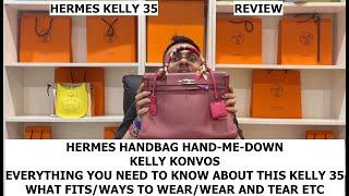 Hermès Kelly 35 - Review / Discussion - What I love/Wear and Tear/What fits/Ways to wear